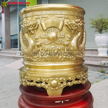 Bát Hương Rổng Nổi bằng đồng catut ĐK 37cm