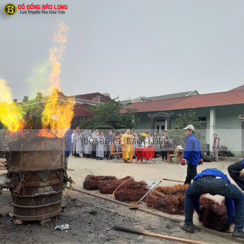 Đúc Chuông 500kg cho Chùa Tân Sơn - Long An