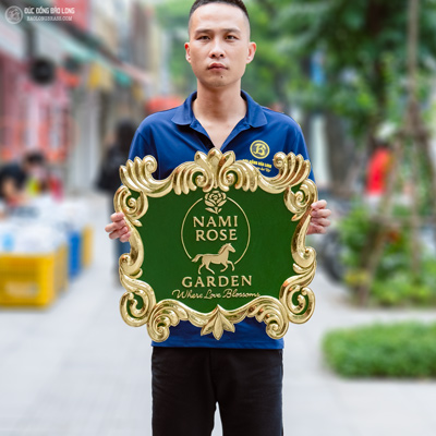 Gia Công Biển Hiện Bằng Đồng Kích Thước 50Cm